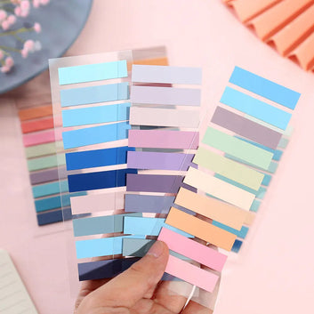 For Fun 200 Sheets Transparent Colorful Index Stickers Memo Pad Office School Stationery Self-Adhesive Sticker Sticky Note Pads
