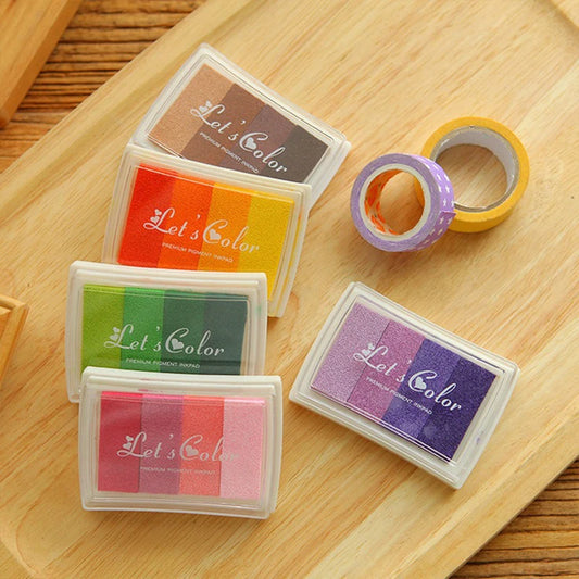 1 Piece ink for stamp pillow Stamping ink pad Colorful DIY Finger Print Painting Seal rubber stamps Ink Pad craft supplies YN02
