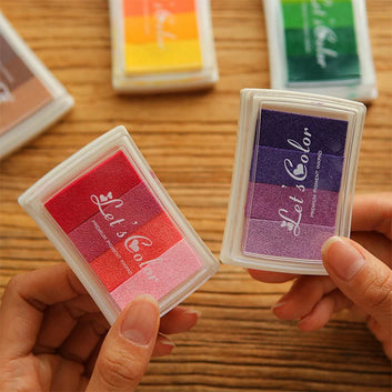 1 Piece ink for stamp pillow Stamping ink pad Colorful DIY Finger Print Painting Seal rubber stamps Ink Pad craft supplies YN02